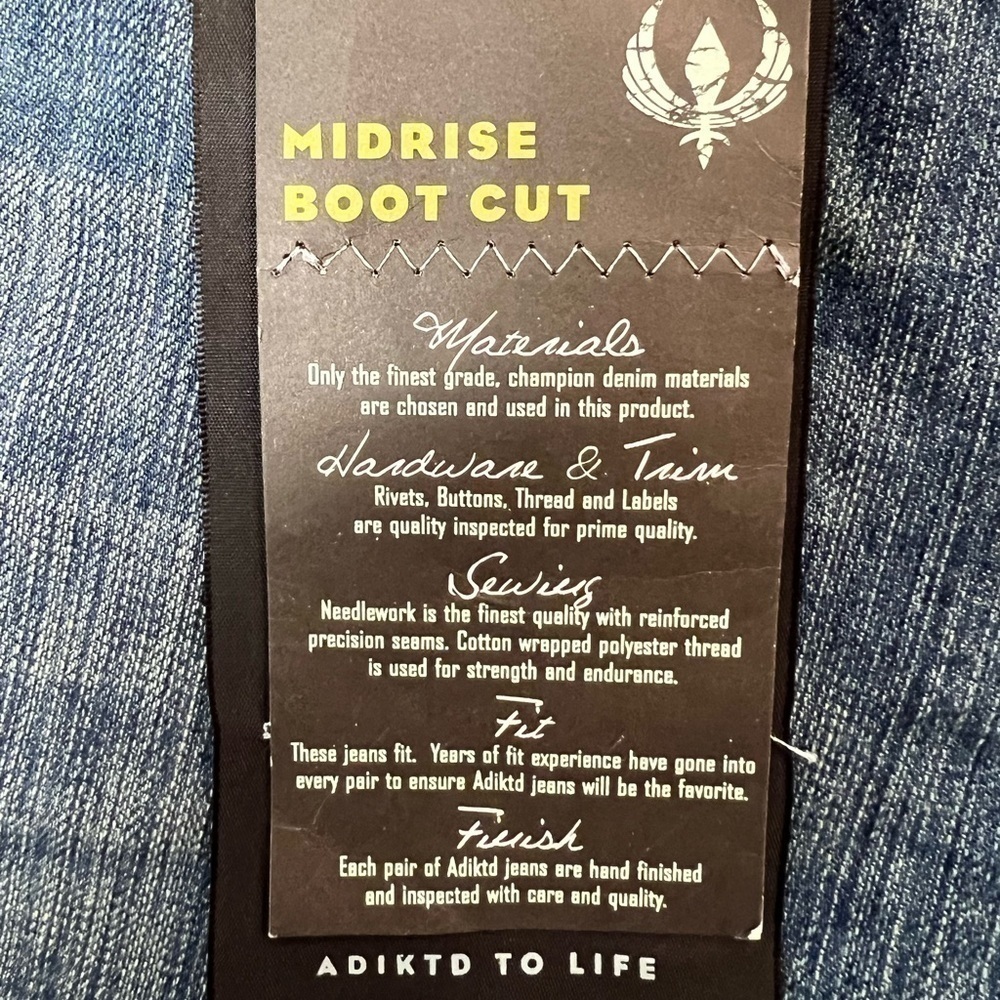 Adiktd Women's Denim Bootcut Lowrise Women's Jeans Size: 10/31 - Picture 8 of 11